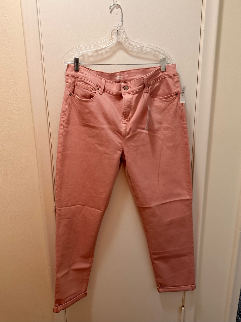 Old Navy Women's Pink Boyfriend Midrise Jeans